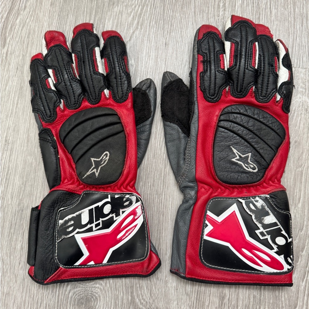 Alpinestars Red and Black SP-3 Gloves